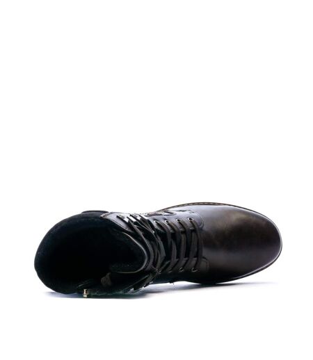 Bottines marron foncé homme relife joymen