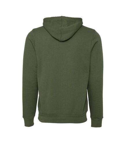 Canvas Sweatshirt À Capuche Homme Vert Militaire Bella + Canvas