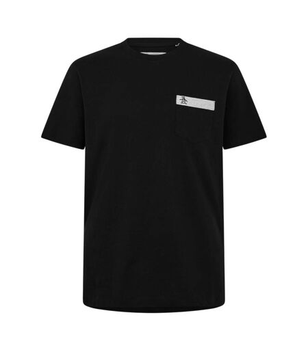 Mens Logo Chest Pocket T-shirt Black Original Penguin