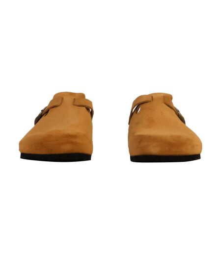 Mules Plate Cuir Natural World