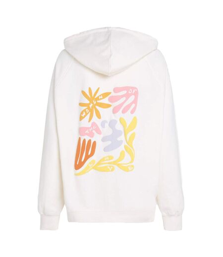 Sweat À Capuche Style Imprimé Au Dos Women Of The Wave Femme Vieille Vanille O´Neill