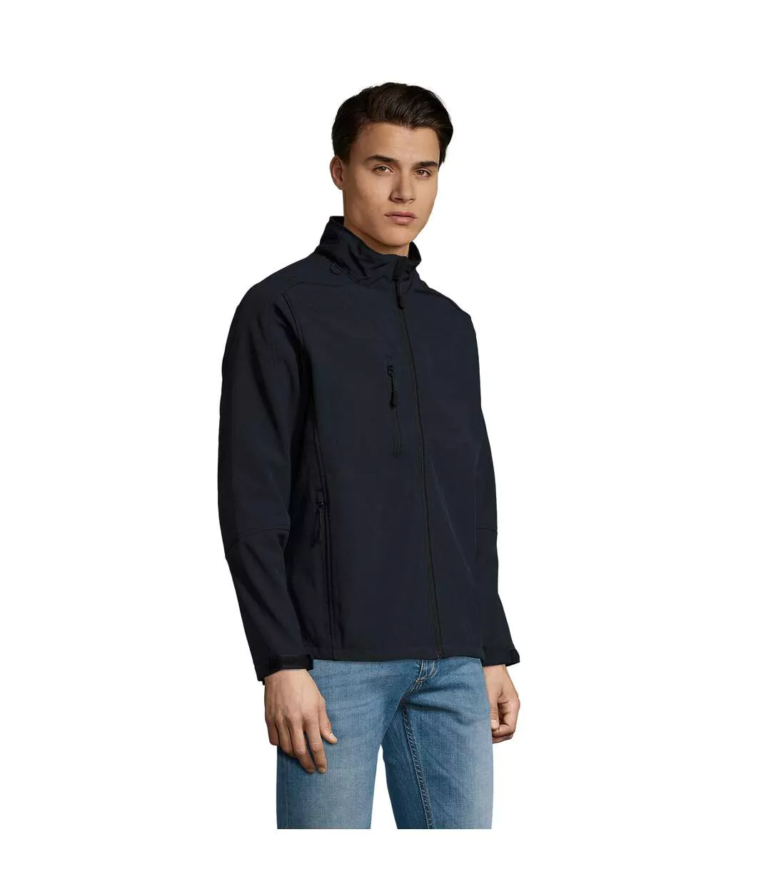 Veste Softshell Relax Homme Bleu Marine SOLS-1