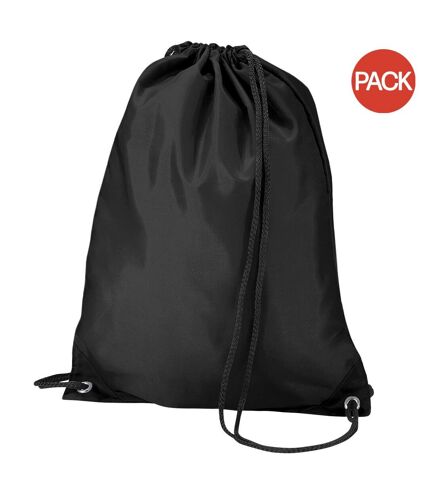 Lot de 2  7 litres taille unique noir Sac de gym Quadra