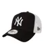New York Yankees A Frame Trucker Cap White Black New Era-1