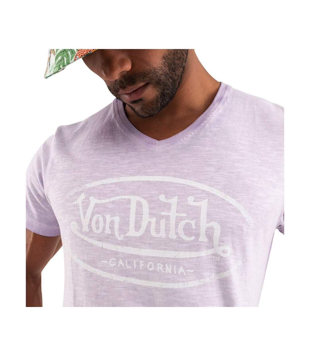 T-shirt col V homme en coton Tyron Vondutch