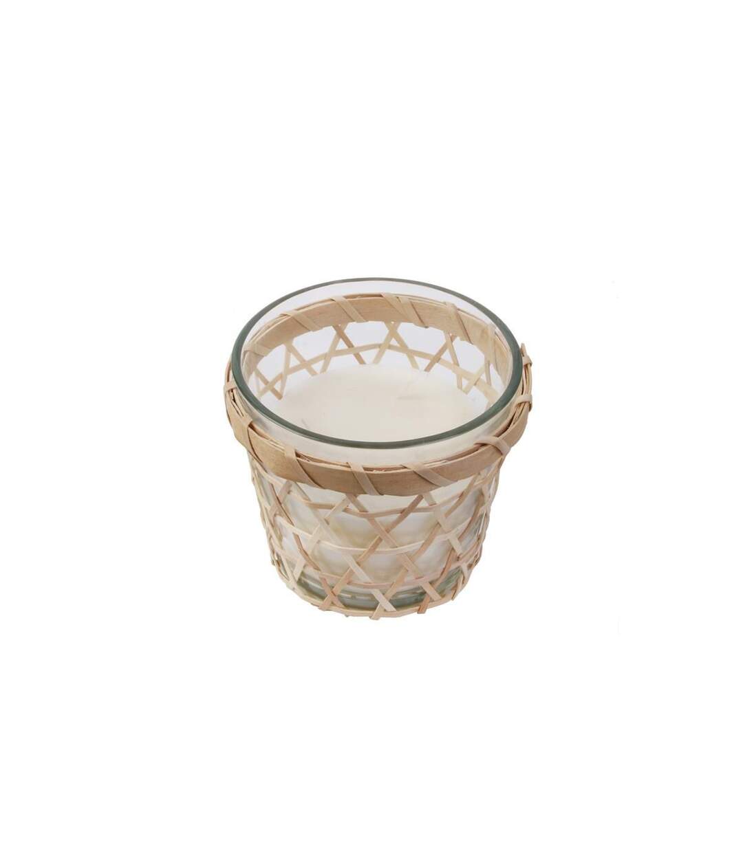 Bougie Parfumée Panier en Bois 12cm Fleur de Tiaré-2