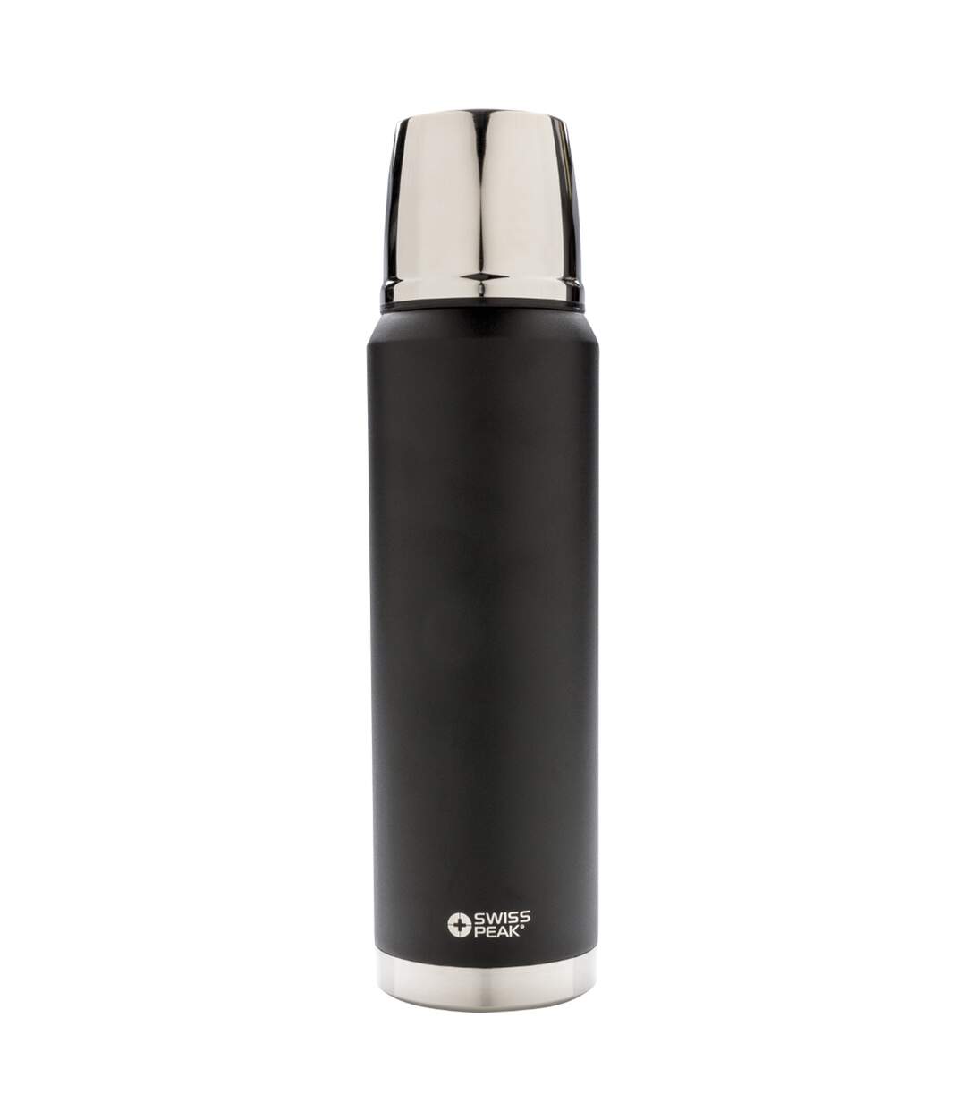 Elite copper vacuum insulation 1l flask one size black Swiss Peak-1