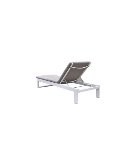 Bain de Soleil St Tropez 196cm Blanc & Taupe