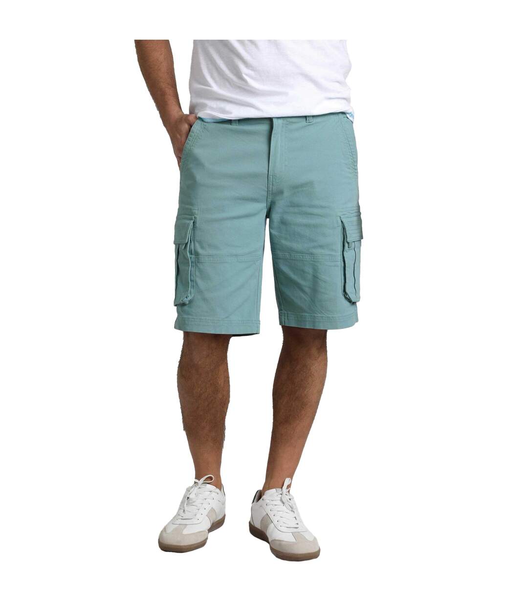 Mens rigney cargo shorts mineral blue Weird Fish-3
