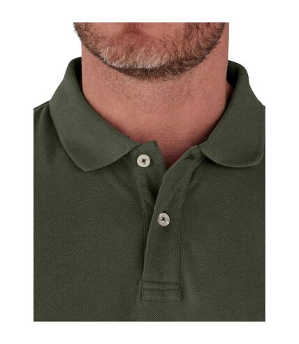 Polo bio classique pour hommes vert militaire Raging Bull