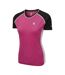 Womens/ladies Fixate T-shirt Pink Black Print Dare 2B-3