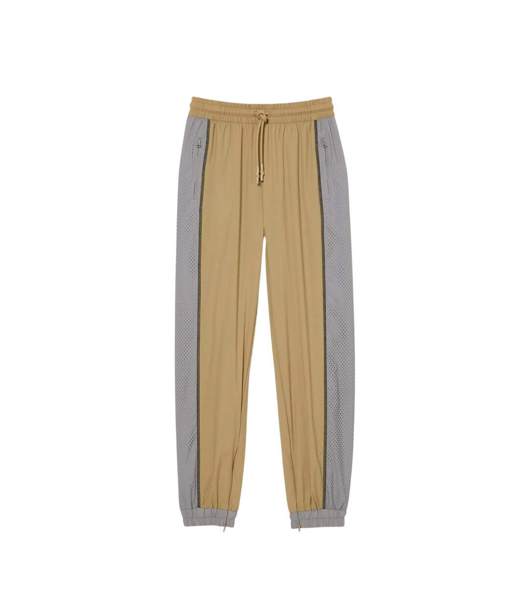 Womens/ladies Colour Block Joggers Cement Lacoste-2