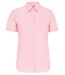 Chemise popeline manches courtes - Femme - K548 - rose pâle