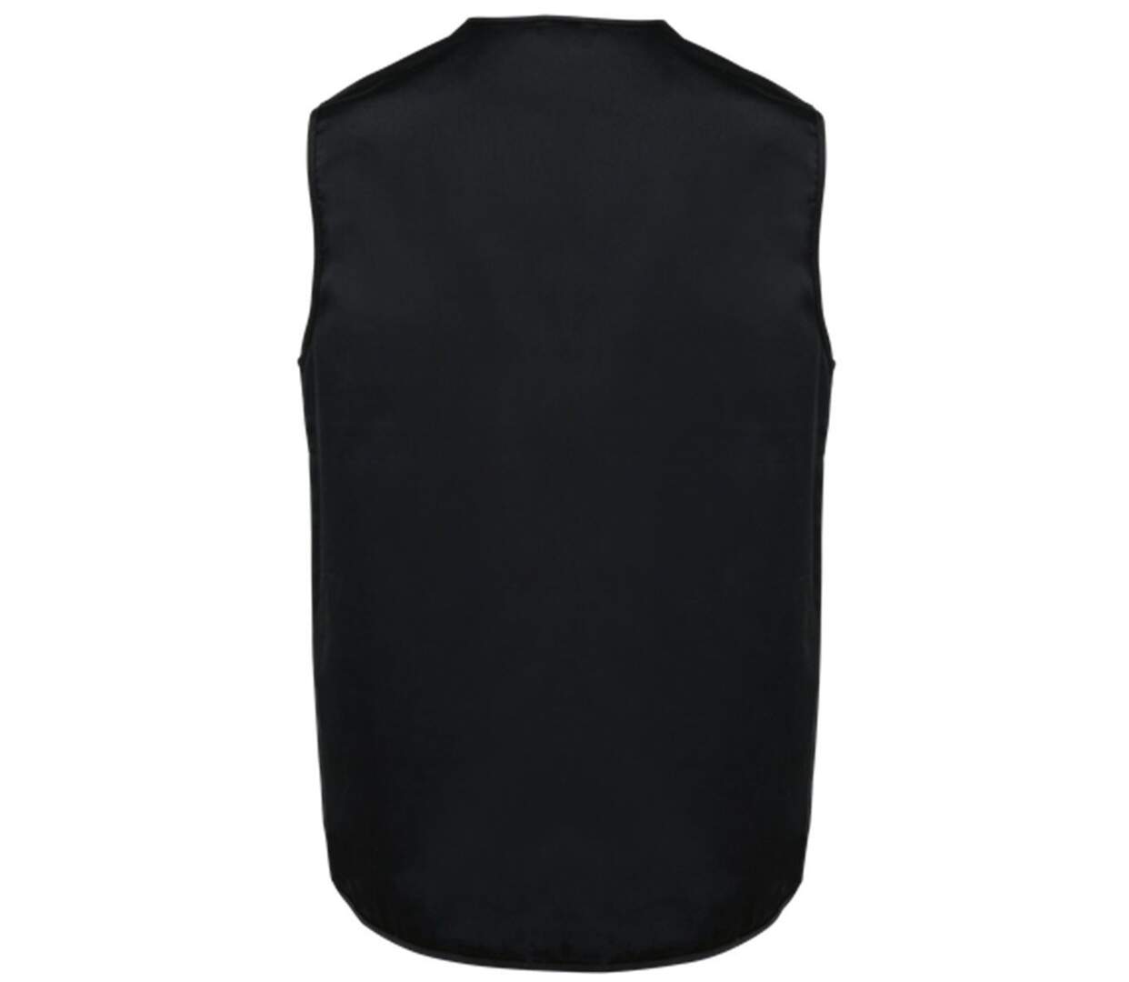 Gilet sans manches multipoches polycoton - Unisexe - WK609 - noir-2