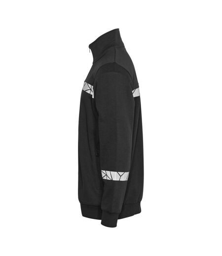 Mens Progression Hi-vis Full Zip Sweatshirt Black Projob