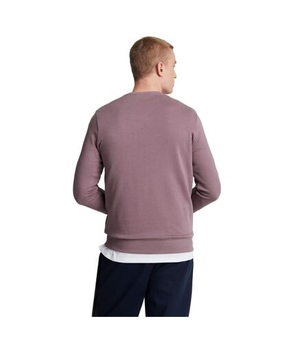 Mens crew neck long-sleeved sweatshirt highland mauve Lyle & Scott