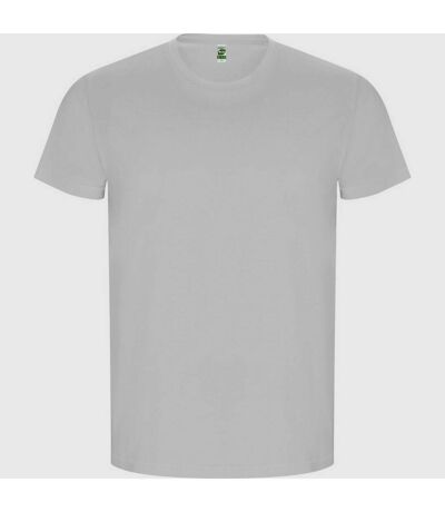 Mens golden plain short-sleeved t-shirt white Roly