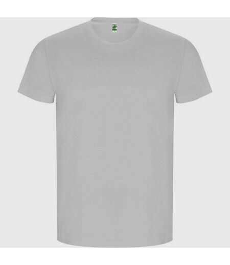 Mens golden plain short-sleeved t-shirt white Roly