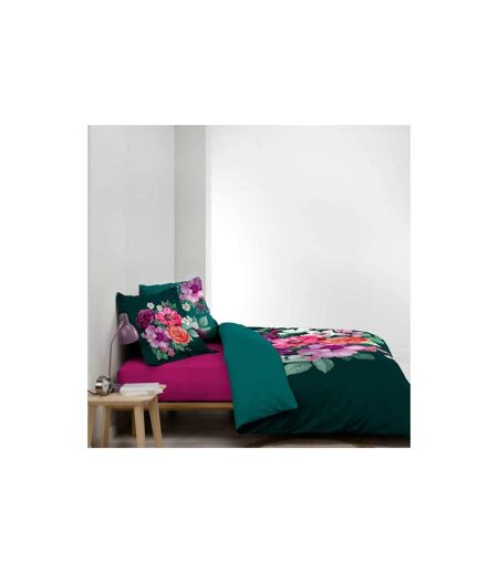 Parure de Lit 3 Pièces Indirose 260x240cm Vert