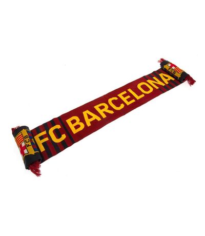 FC Barcelona Écharpe rayée (Rouge bordeaux/marine/jaune) (Taille unique) - UTTA8926