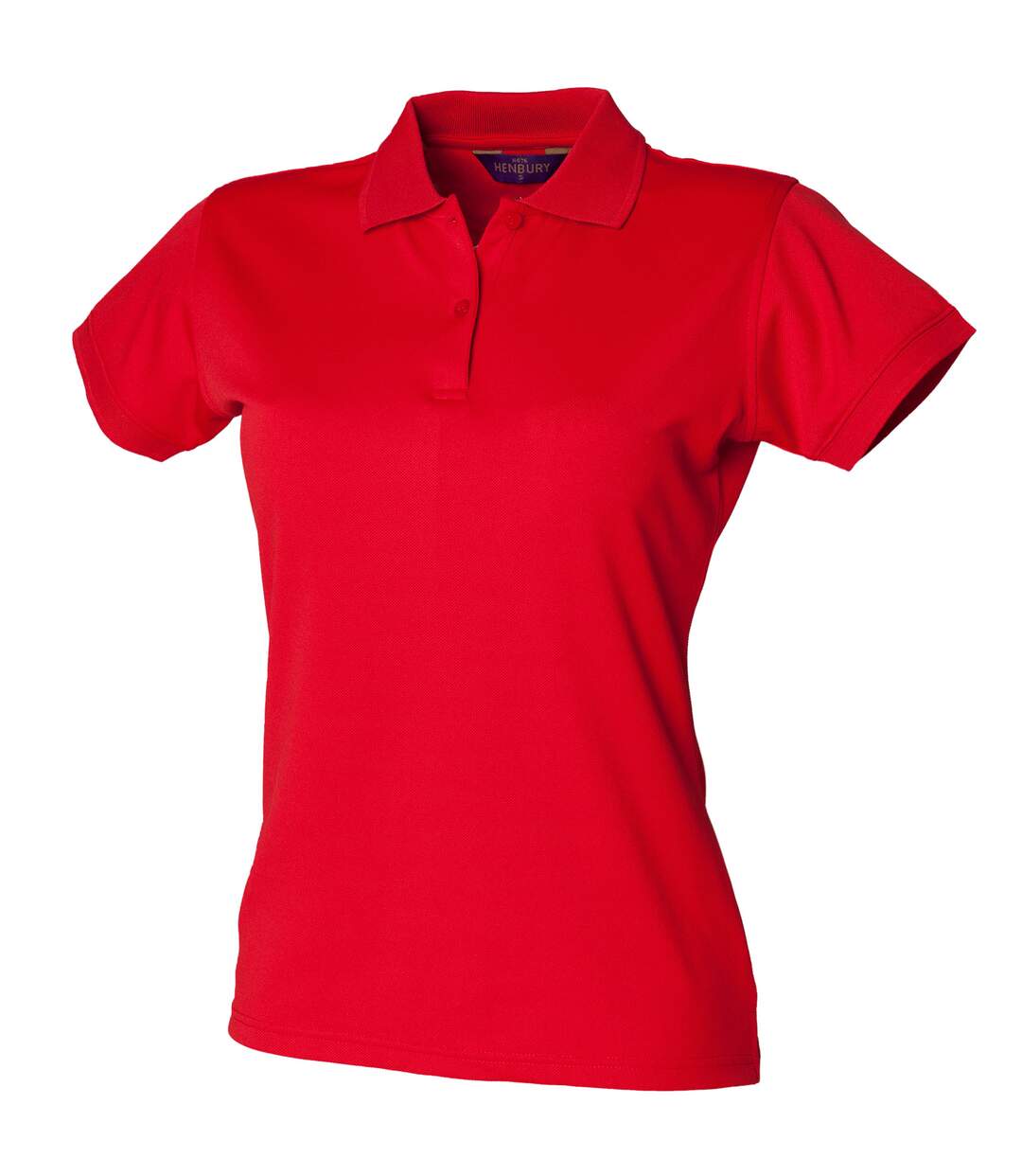 Polo sport à forme ajustée femme rouge classique Henbury-1