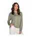 Womens/ladies Salvage French Terry Shirt Olive PJ Salvage-4
