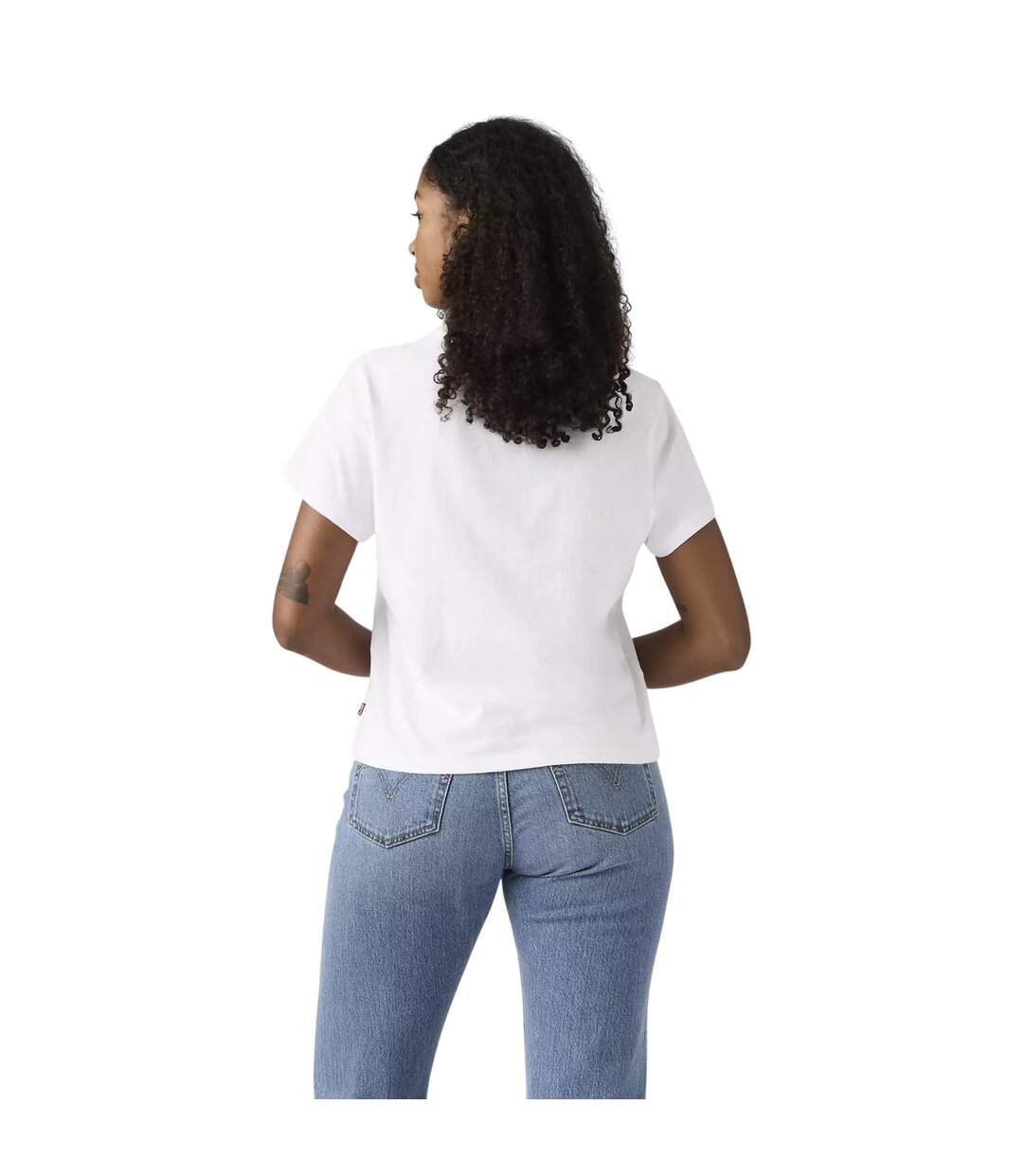 T-shirt Motif/style Strass Femme Blanc Vif Levis-3
