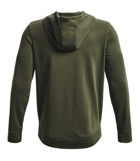 Veste À Capuche Manches Longues Rival Homme Vert Under Armour