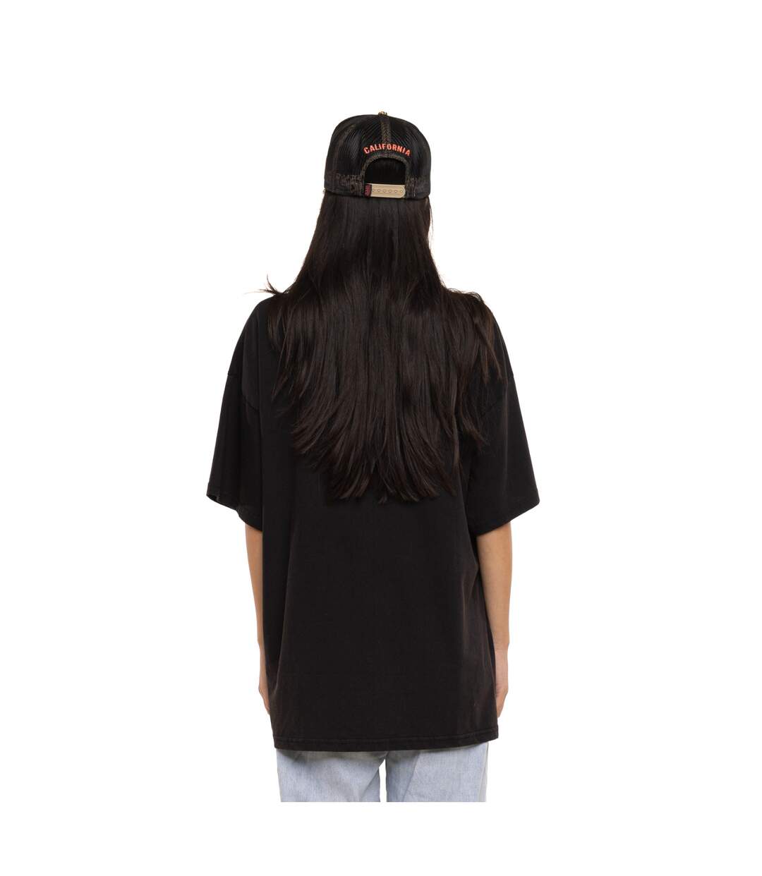 T-shirt femme relax fit col rond print devant Wolf Vondutch-3