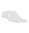 6 Pk Ladies Plain White Cotton Trainer Socks
