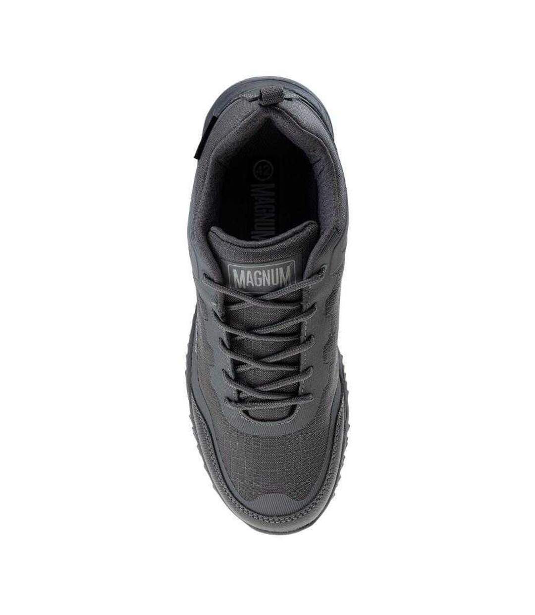 Mens Bondsteel Low Shoes Black Grey Silver Magnum-4