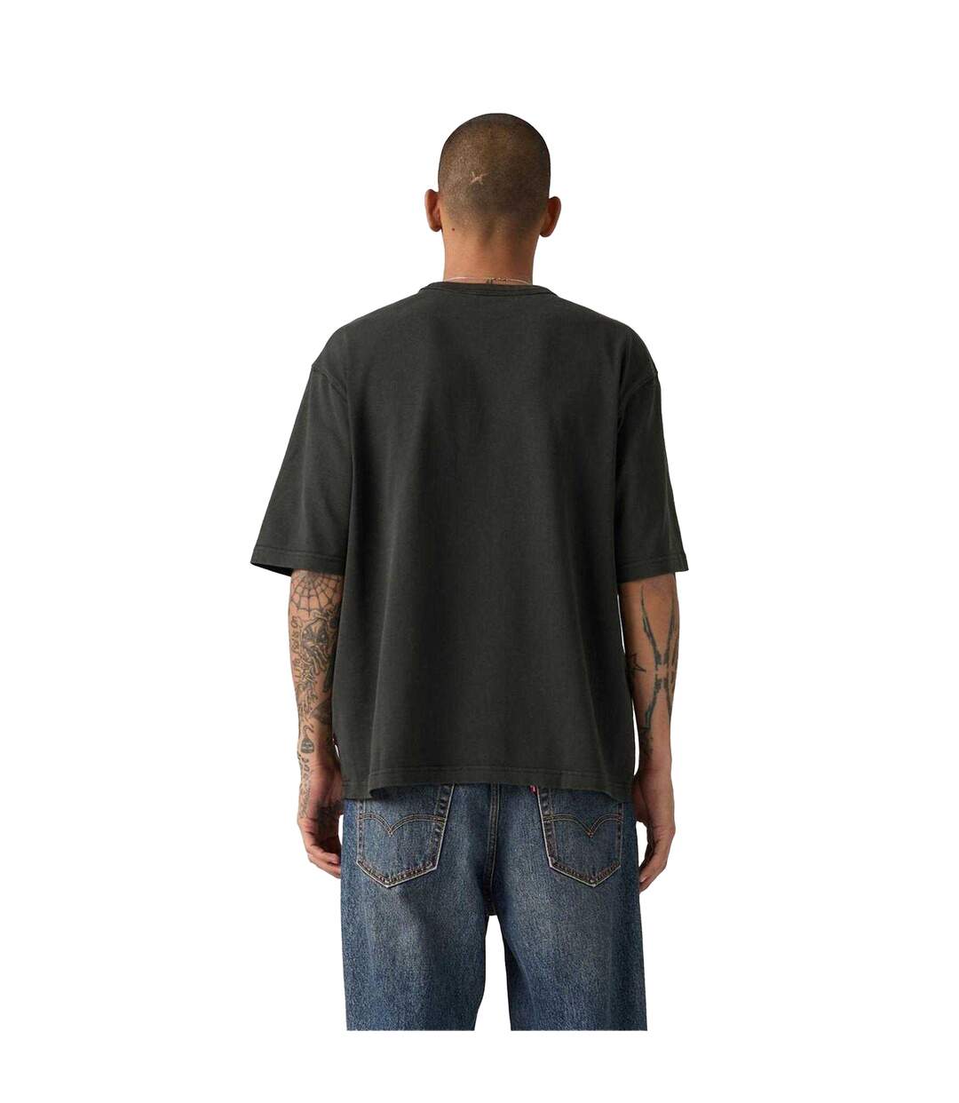 Mens Heavyweight Boxy T-shirt Black Levis-3