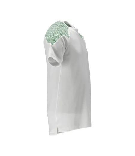 Mens Food & Care Short-sleeved T-shirt White Grass Green Mascot