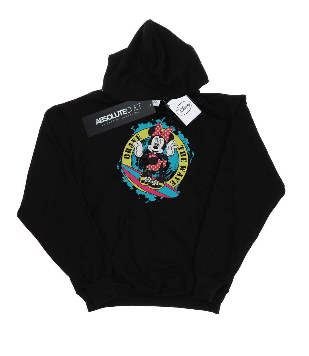 Disney - Sweat à capuche MINNIE MOUSE BRAVE THE WAVE - Femme (Noir) - UTBI10984-1