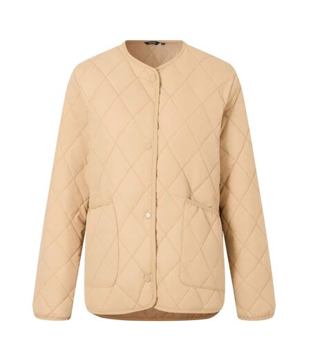 Doudoune Matelassée À Boutons-pression Maia Femme Beige Regatta