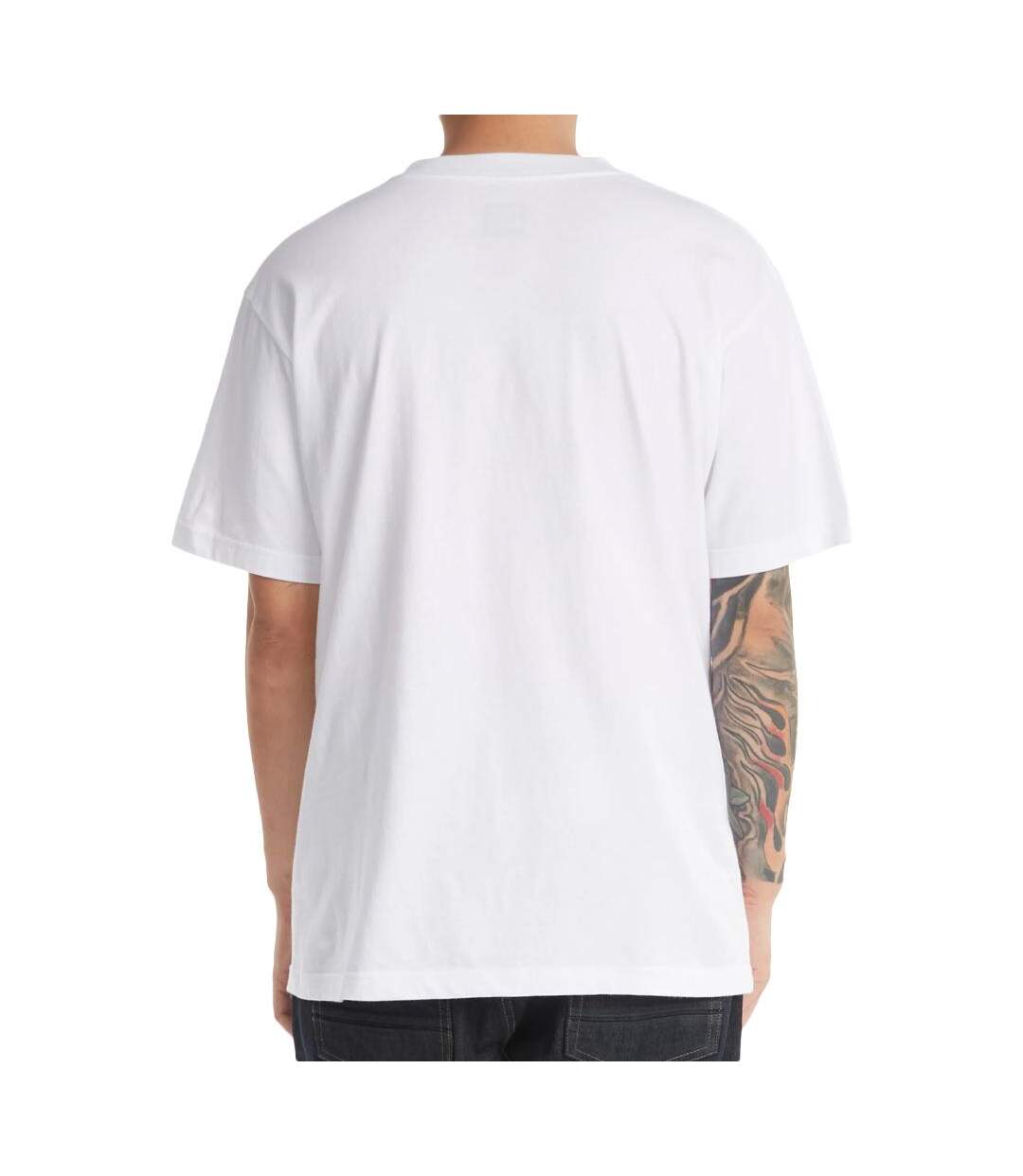 T-Shirt blanc homme dc shoes star-2