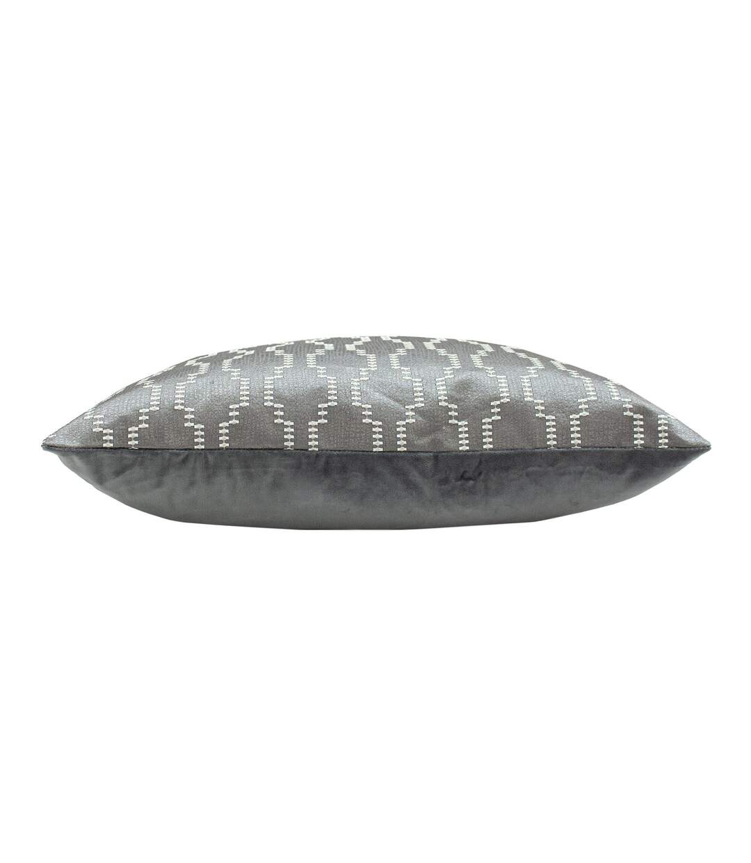 Nash embroidered cushion cover 50cm x 50cm fog/dark grey Ashley Wilde