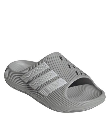 Mens Adilette Shower Rubber Sliders Grey Adidas