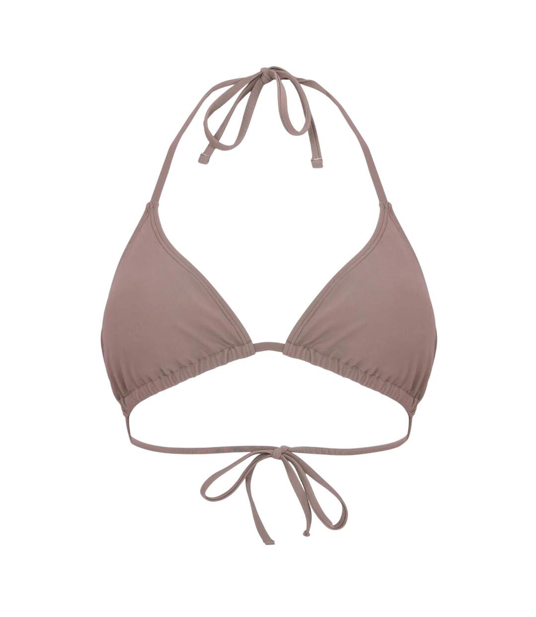 Womens/ladies Ruched Bikini Top Mocha Jack Wills-2