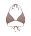 Womens/ladies Ruched Bikini Top Mocha Jack Wills-2