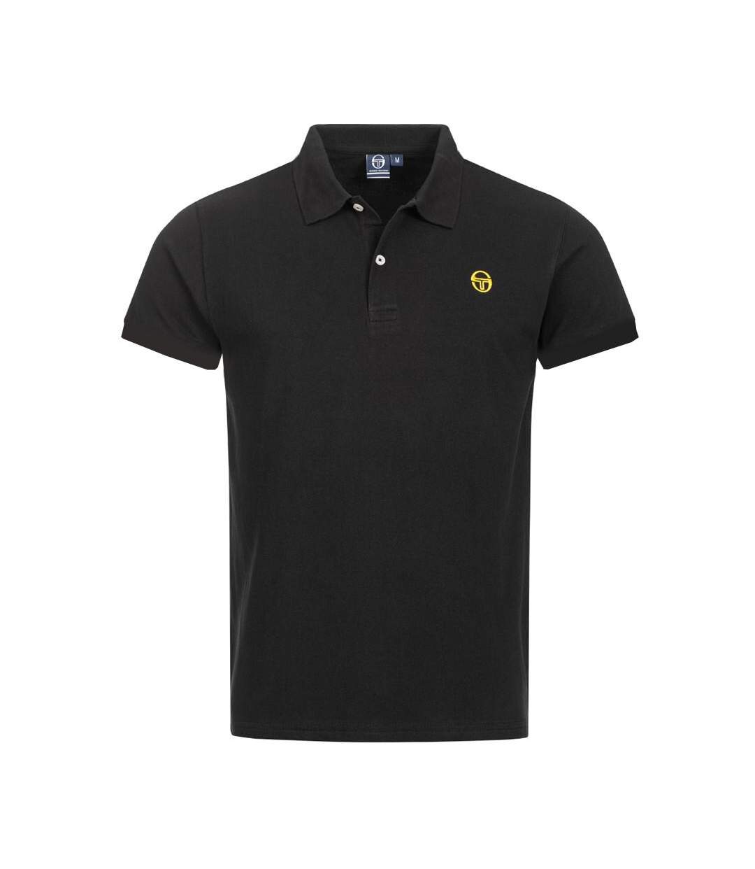 Polo Noir/Jaune Homme Sergio Tacchini Iconic - XL-1