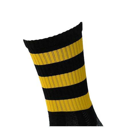 Chaussettes de football pro adulte noir / ambre Precision