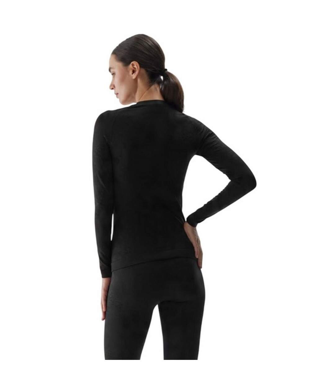 T-shirt Waw24useaf176 Femme Noir 4F-3