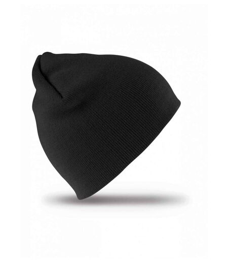 Bonnet tricot court - taille unique adulte - Result RC044X - noir