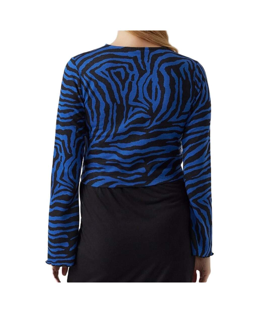 T-Shirt de grossesse noir/bleu femme mamalicious zille-2