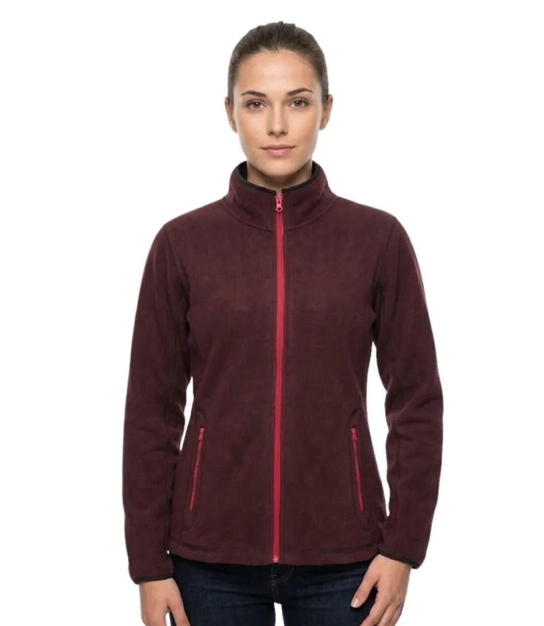 Veste Polaire Femme Balkan1 Bordeaux - Ultra Chaude (Mayflower)-1