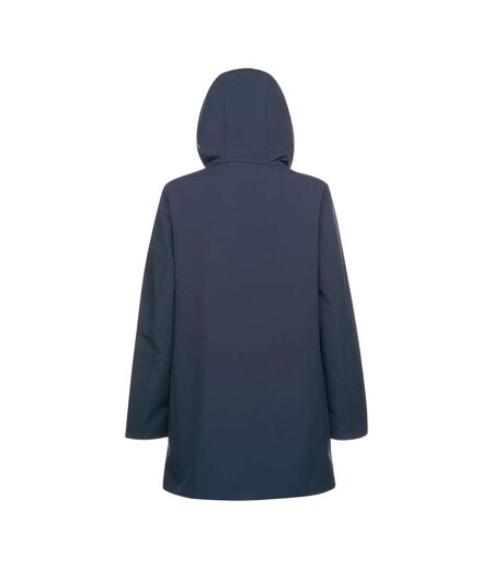 Parka Motif/style Long Floretia Femme Bleu Foncé Geox