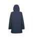 Parka Motif/style Long Floretia Femme Bleu Foncé Geox-3