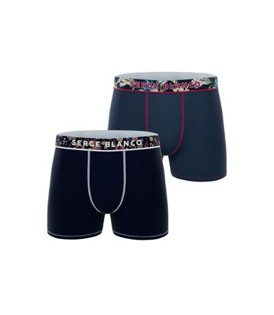 Lot de 2 boxers coton homme Flower Serge Blanco