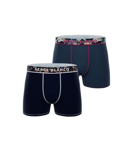 Lot de 2 boxers coton homme Flower Serge Blanco